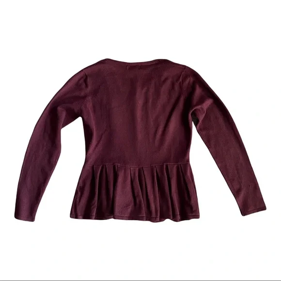 Small Burgundy Wine Cotton On Cardigan - Picture 3 of 4